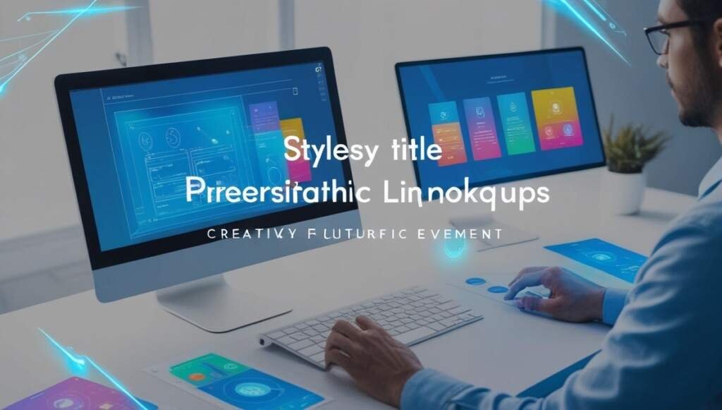 A designer working on colorful UI/UX wireframes on a computer screen, symbolizing innovation and the future of web and mobile design.