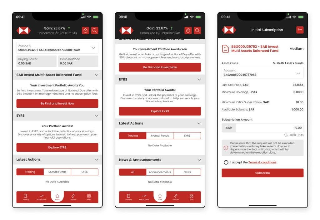 Mobile Investment App UI/UX Design